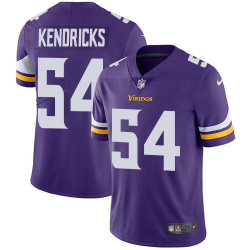 Men 2019 Minnesota Vikings #54 Kendricks purple Nike Vapor Untouchable Limited NFL Jersey->minnesota vikings->NFL Jersey